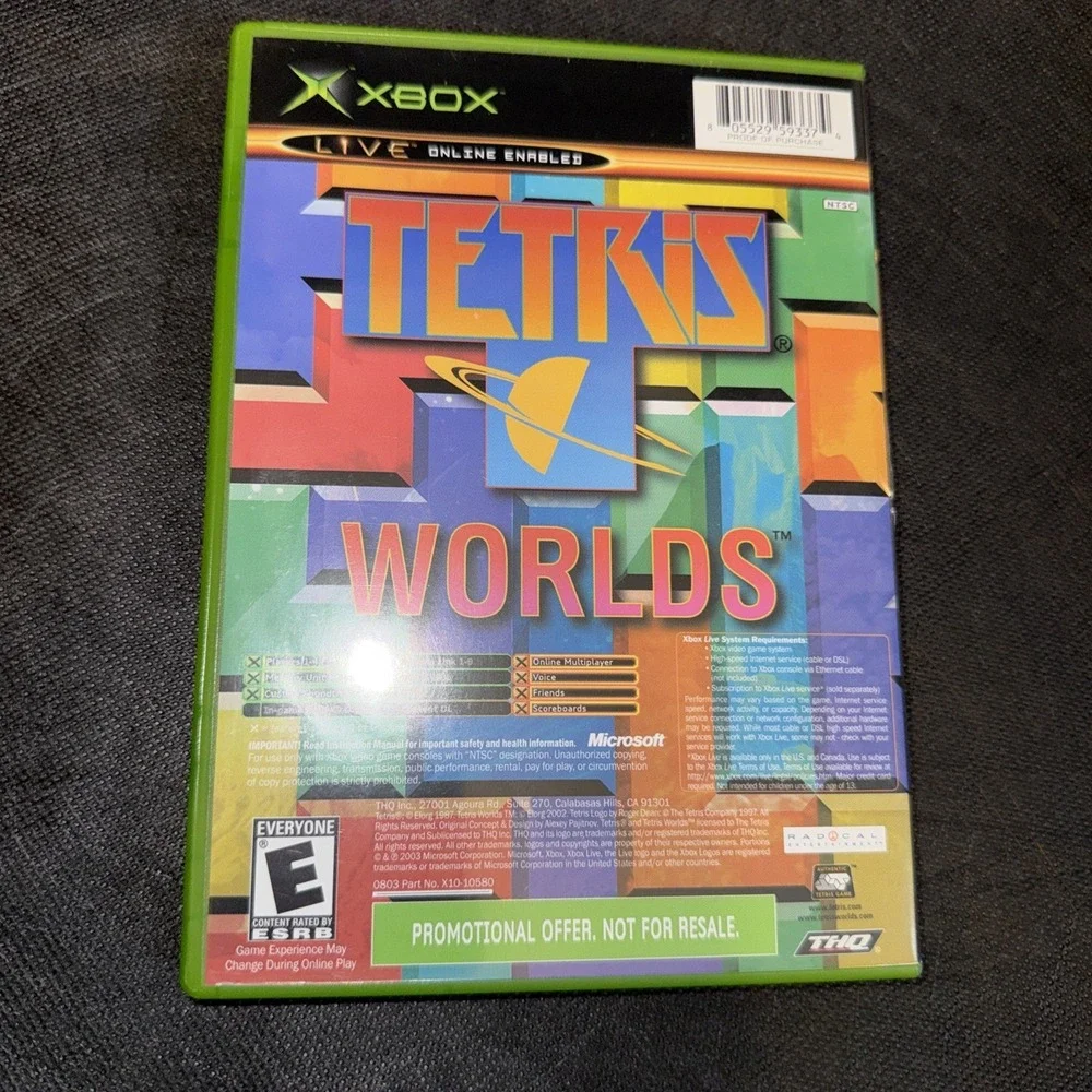Star Wars: The Clone Wars / Tetris Worlds (Xbox, 2003) Complete Clean Disc